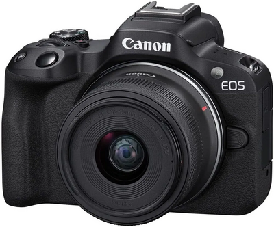Canon EOS R50 RF-S18-45mm F4.5-6.3 IS STM Lens Kit (Black) Image