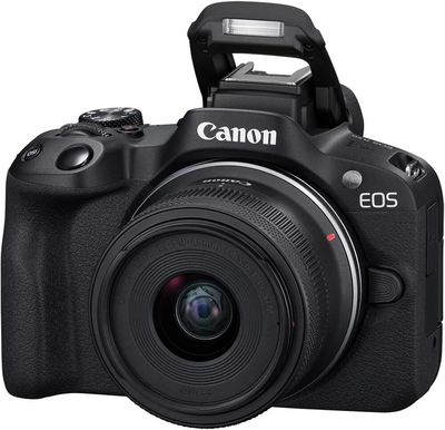Canon EOS R50 RF-S18-45mm F4.5-6.3 IS STM Lens Kit (Black) Image