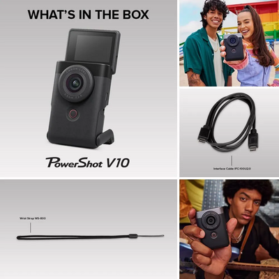 Canon PowerShot V10 Vlog  for Content Creators (Silver) Image