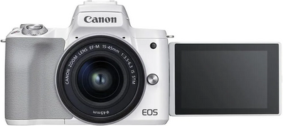 Canon EOS M50 Mark II + EF-M 15-45mm IS STM Kit White Image