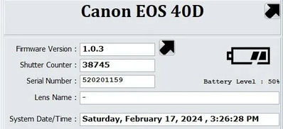 Canon 40D Image