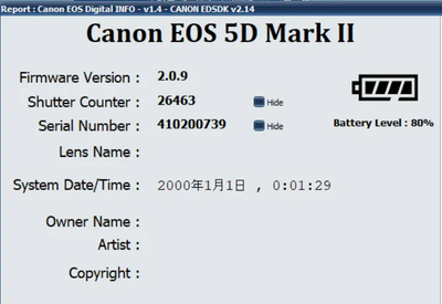 Canon Eos 5d mark ii Image