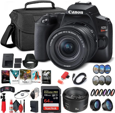 Canon EOS REBEL SL3 (BK) + EF-S18-55mm f/4-5.6 IS STM kit Image