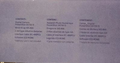 Canon SX150 IS Image