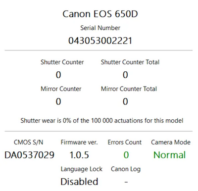 Canon EOS 650D Image