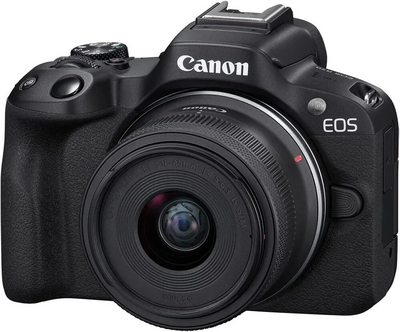 Canon EOS R50 RF-S18-45mm F4.5-6.3 IS STM & RF-S55-210mm F5-7.1 IS STM Lens Kit (Black) Image