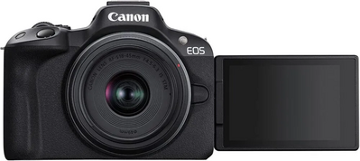 Canon EOS R50 RF-S18-45mm F4.5-6.3 IS STM & RF-S55-210mm F5-7.1 IS STM Lens Kit (Black) Image