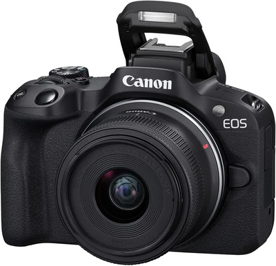 Canon EOS R50 RF-S18-45mm F4.5-6.3 IS STM & RF-S55-210mm F5-7.1 IS STM Lens Kit (Black) Image