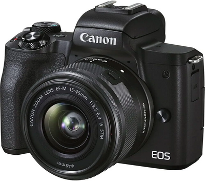 Canon EOS M50 Mark II + EF-M 15-45mm IS STM Kit Black Image