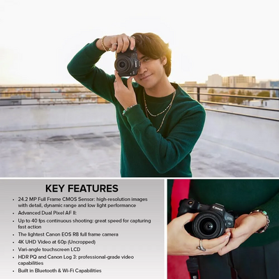 Canon EOS R8 RF24-50mm F4.5-6.3 IS STM Lens Kit Image