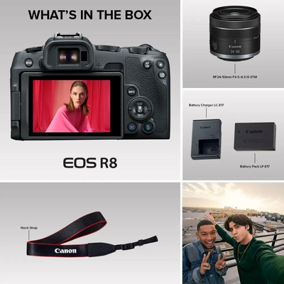 Canon EOS R8 RF24-50mm F4.5-6.3 IS STM Lens Kit Image