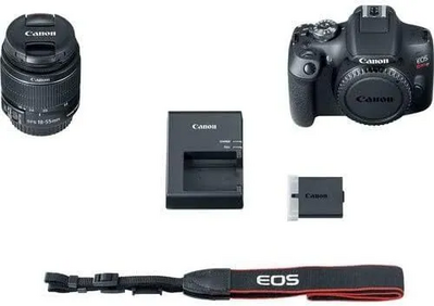 Canon 2000D digital camera with 18-55mm Lens Image
