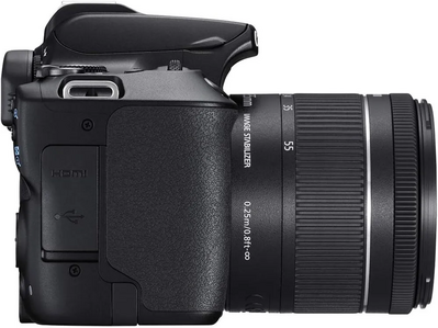 Canon CANON EOS REBEL SL3 DSLR , Built-in Wi-Fi, Dual Pixel CMOS AF and 3.0 inch Vari-angle Touch Screen, Body, Black Image