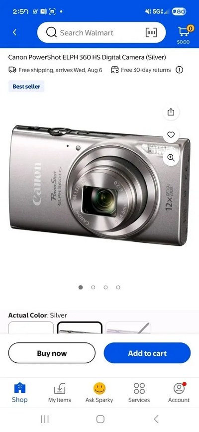 Canon Powershot elph 360 hs Image