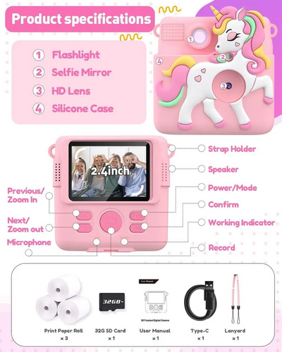 Careenoah Instant print camera for kids Image