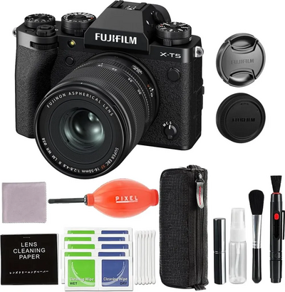 Fujifilm X-T5 Body, Black with XF16-50mmF2.8-4.8 R LM WR Lens Kit Image