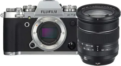 Fujifilm X-T3 Mirrorless Digital  w/XF16-80mm Lens Kit - Silver Image