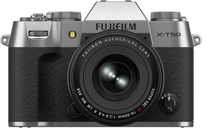 Fujifilm X-T50 Body, Silver with XF16-50mmF2.8-4.8 R LM WR Lens Kit Image