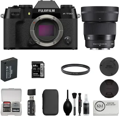 Fujifilm X-T50, Black Image