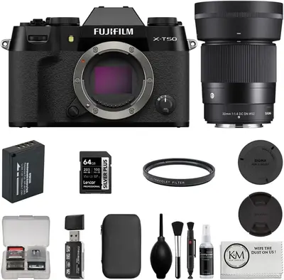 Fujifilm X-T50, Black Image