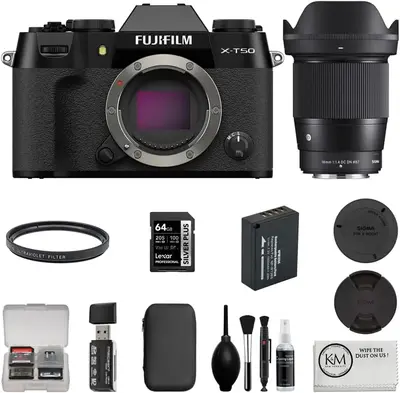 Fujifilm X-T50, Black Image