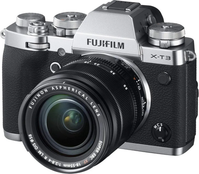 Fujifilm X-T3 Mirrorless Digital  w/XF18-55mm Lens Kit - Silver Image