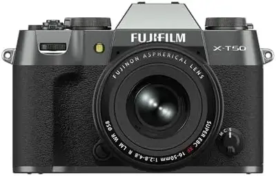 Fujifilm X-T50 Body, Charcoal Silver with XF16-50mmF2.8-4.8 R LM WR Lens Kit Image