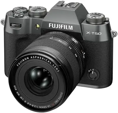 Fujifilm X-T50 Body, Charcoal Silver with XF16-50mmF2.8-4.8 R LM WR Lens Kit Image