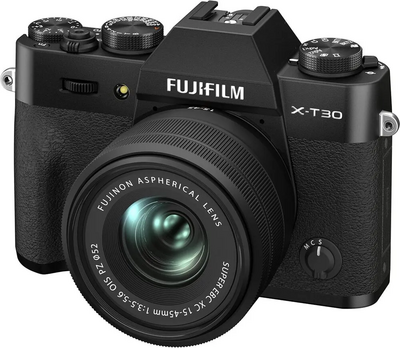 PhoenixPhoto | FUJIFILM Intl FUJIFILM X-T30 II Mirrorless  with XC 15-45mm OIS PZ Lens (Black) + Advanced Accessory Bundle Image