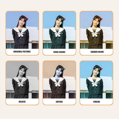 Generic Retro snap camera with 6 filter switches Image