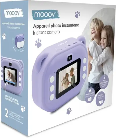 Mooov PURPLE KIDS PRINTING CAMERA Image