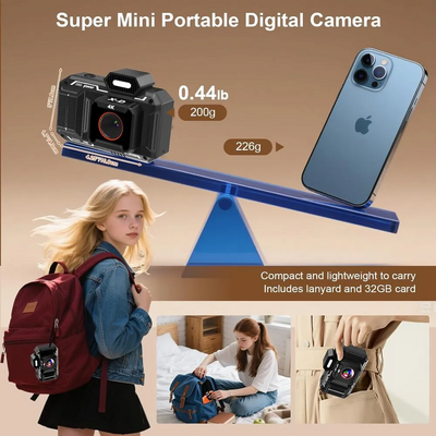 Nawchedo Digital camera D52 Black Image