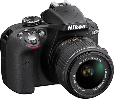 Nikon D3300 W/18-55MM VR II LENS (BL) Refurbished Image