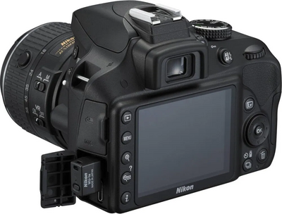 Nikon D3300 W/18-55MM VR II LENS (BL) Refurbished Image
