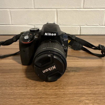 Nikon D3300 W/18-55MM VR II LENS (BL) Refurbished Image