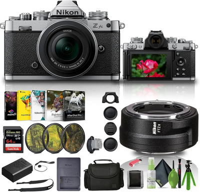 Nikon Z fc DX-format Mirrorless  Body w/ NIKKOR Z DX 16-50mm f/3.5-6.3 VR - Silver Image