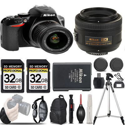 Nikon D3500 dslr camera with 18-55mm lens Image