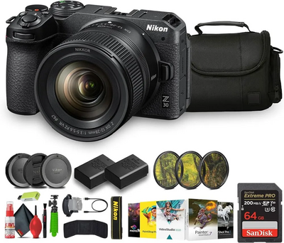 Nikon Z 30 DX-format Mirrorless  Body w/ NIKKOR Z DX 12-28mm f/3.5-5.6 PZ VR Image