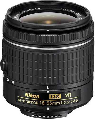 Nikon D3400 DSLR  w/ AF-P DX NIKKOR 18-55mm f/3.5-5.6G VR Lens - Black (Certified Refurbished) Image