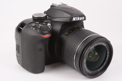 Nikon D3400 DSLR  w/ AF-P DX NIKKOR 18-55mm f/3.5-5.6G VR Lens - Black (Certified Refurbished) Image