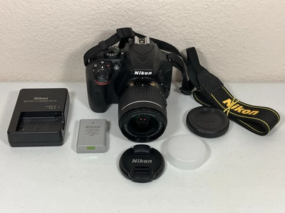 Nikon D3400 DSLR  w/ AF-P DX NIKKOR 18-55mm f/3.5-5.6G VR Lens - Black (Certified Refurbished) Image
