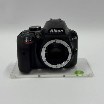 Nikon D3400 DSLR  w/ AF-P DX NIKKOR 18-55mm f/3.5-5.6G VR Lens - Black (Certified Refurbished) Image