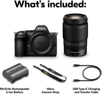 Nikon Z5II Mirrorless  Body w/ NIKKOR Z 24-200mm f/4-6.3 VR Image