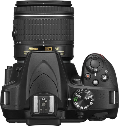 Nikon D3400 DSLR  w/ AF-P DX NIKKOR 18-55mm f/3.5-5.6G VR Lens - Black (Certified Refurbished) Image
