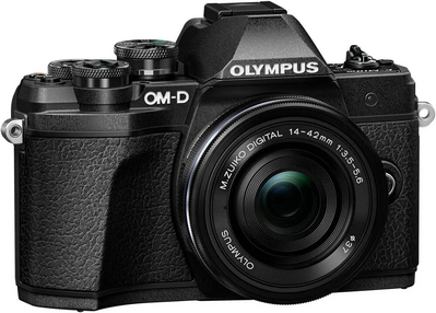 Olympus OM-D E-M10 Mark III Compact System  (16 Megapixel, 5-Axis VCM Image Stabilisation, Electronic Viewfinder w Image
