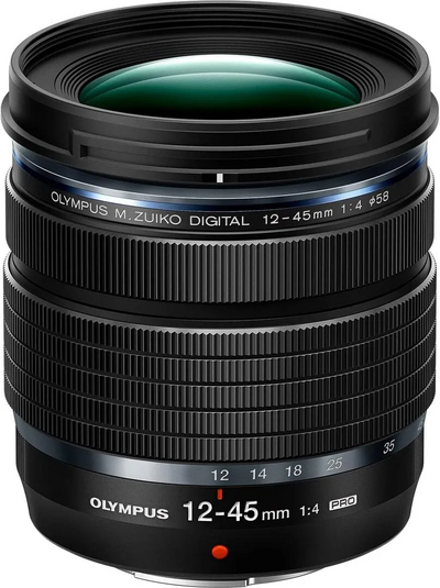 OM SYSTEM OM-D E-M5 Mark III Silver Body with M.Zuiko Digital ED 12-45mm F4.0 Black Lens Kit Image