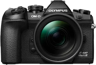OM SYSTEM OM-D E-M1 Mark III Black Body with M.Zuiko Digital ED 12-40mm F2.8 PRO Lens Image