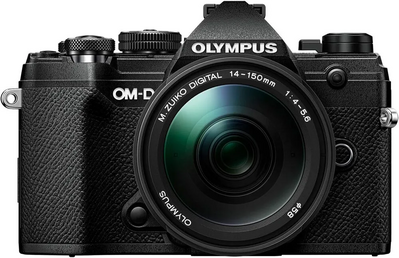 OM SYSTEM OM-D E-M5 Mark III Black Body with M.Zuiko Digital ED 14-150mm F4.0-5.6 II Black Lens Kit Image