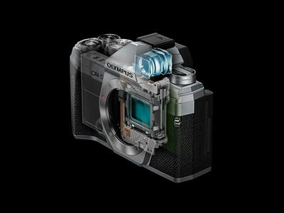 OM SYSTEM OM-D E-M5 Mark III Black Body with M.Zuiko Digital ED 14-150mm F4.0-5.6 II Black Lens Kit Image