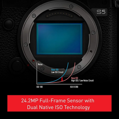 Panasonic LUMIX S5|4K Mirrorless Full-Frame |L-Mount | LUMIX S 20-60mm F3.5-5.6 Lens – (DC-S5KK) Image
